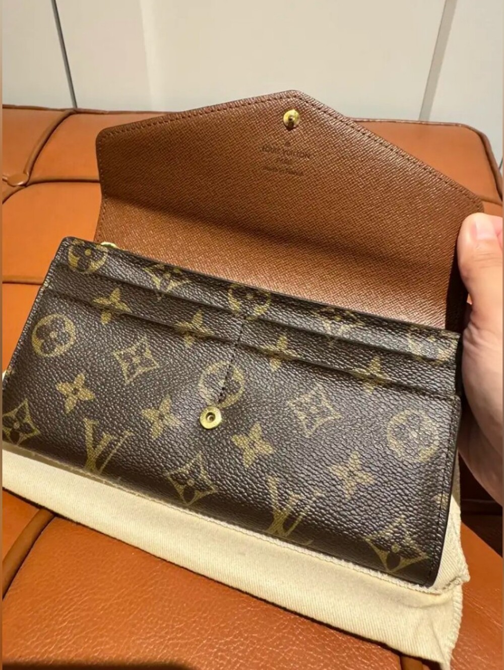 Louis Vuitton Monogram Continental Wallet in Brown